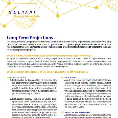 Long term projections